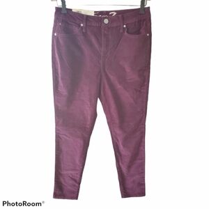 7 Seven Purple Fine Corduroy Pants Size 12
